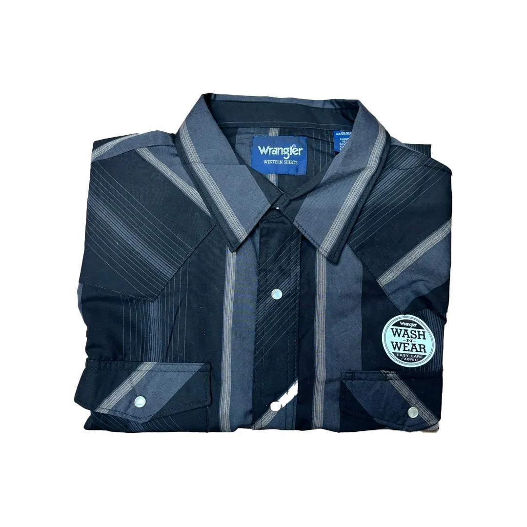 Wrangler Men's Plaid Long Sleeve Classic Western Shirt Various Colours