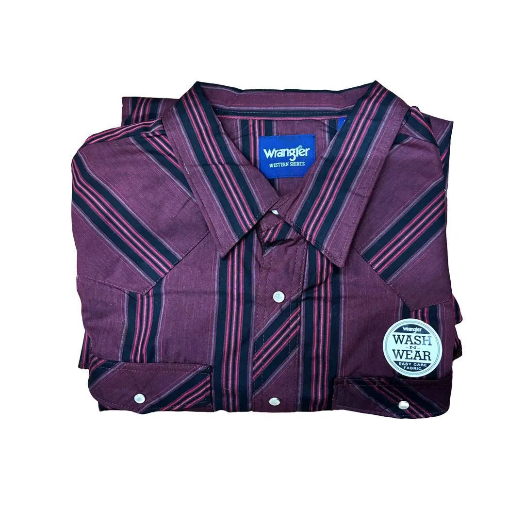 Wrangler Men's Plaid Long Sleeve Classic Western Shirt Various Colours
