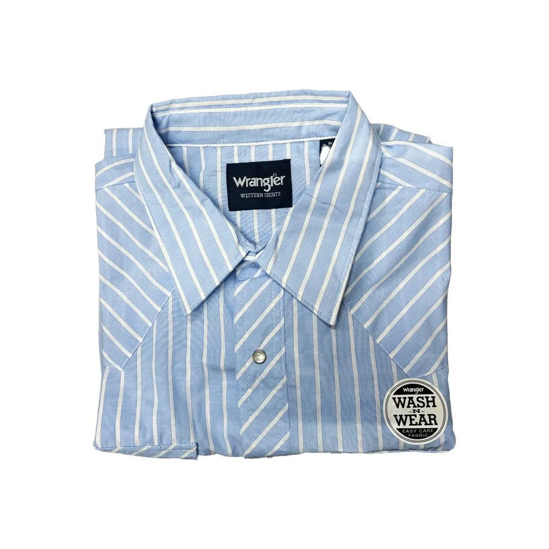 Wrangler Men's Plaid Long Sleeve Classic Western Shirt Various Colours
