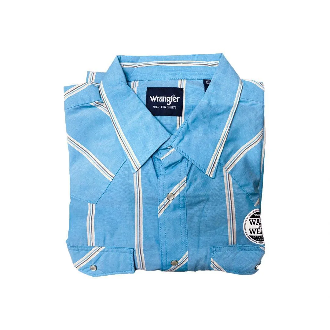 Wrangler Men's Plaid Long Sleeve Classic Western Shirt Various Colours