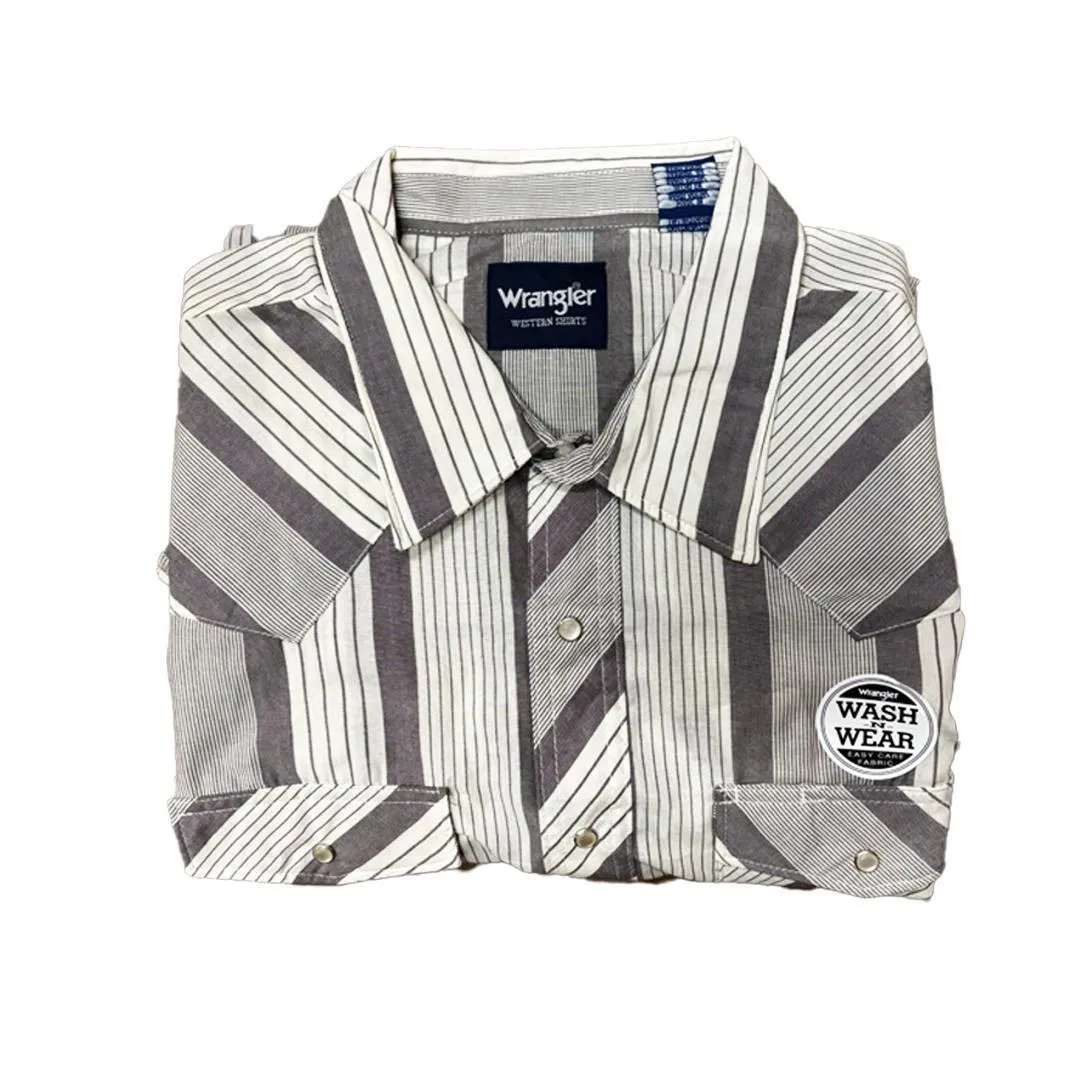 Wrangler Men's Plaid Long Sleeve Classic Western Shirt Various Colours