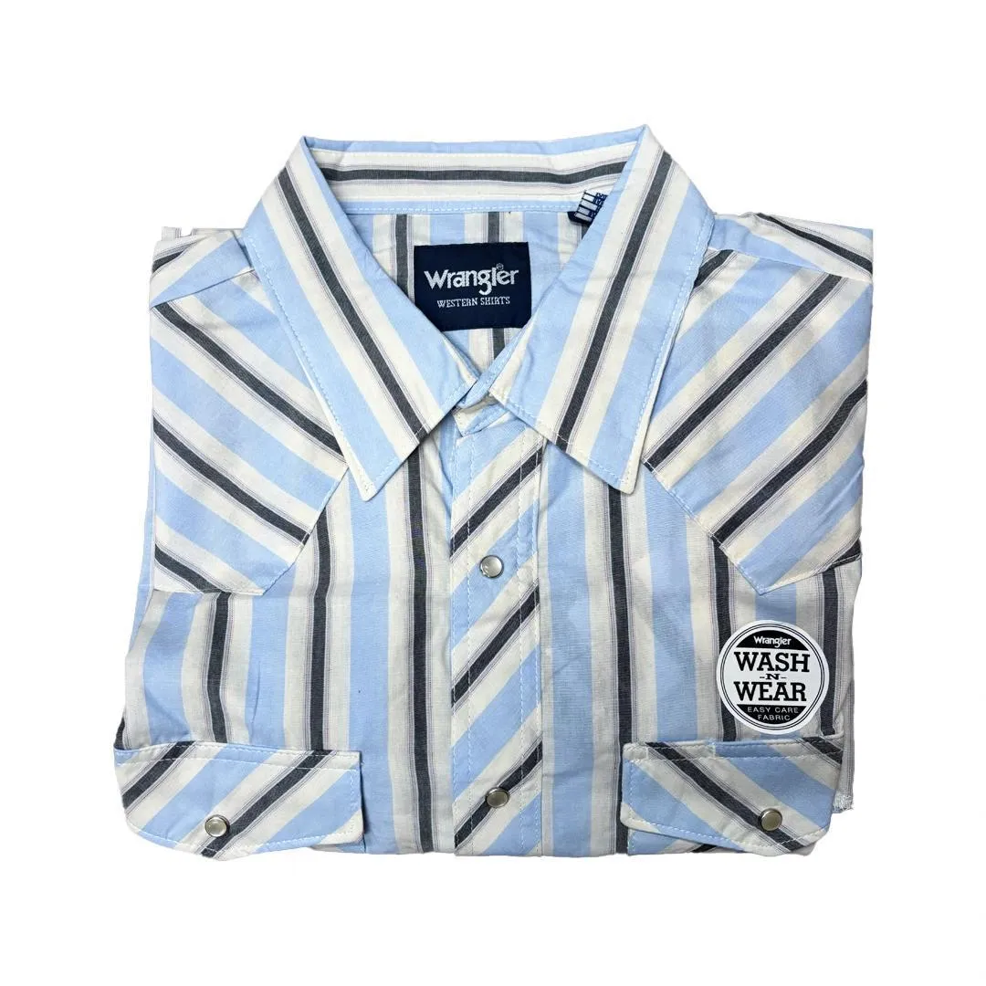 Wrangler Men's Plaid Long Sleeve Classic Western Shirt Various Colours