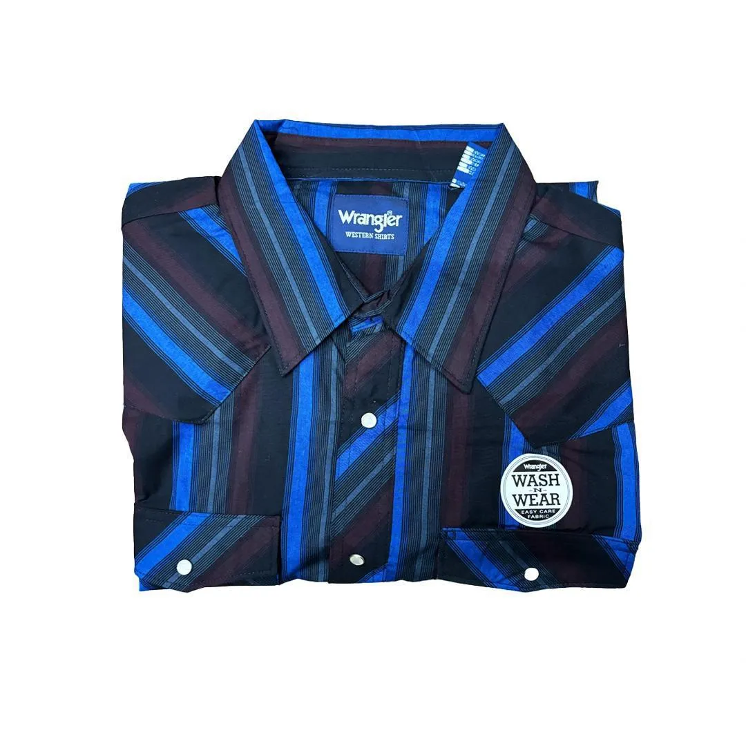 Wrangler Men's Plaid Long Sleeve Classic Western Shirt Various Colours