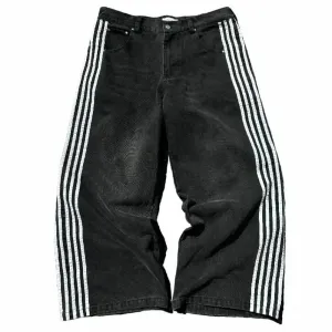 Y2k Harajuku Street Striped Jeans